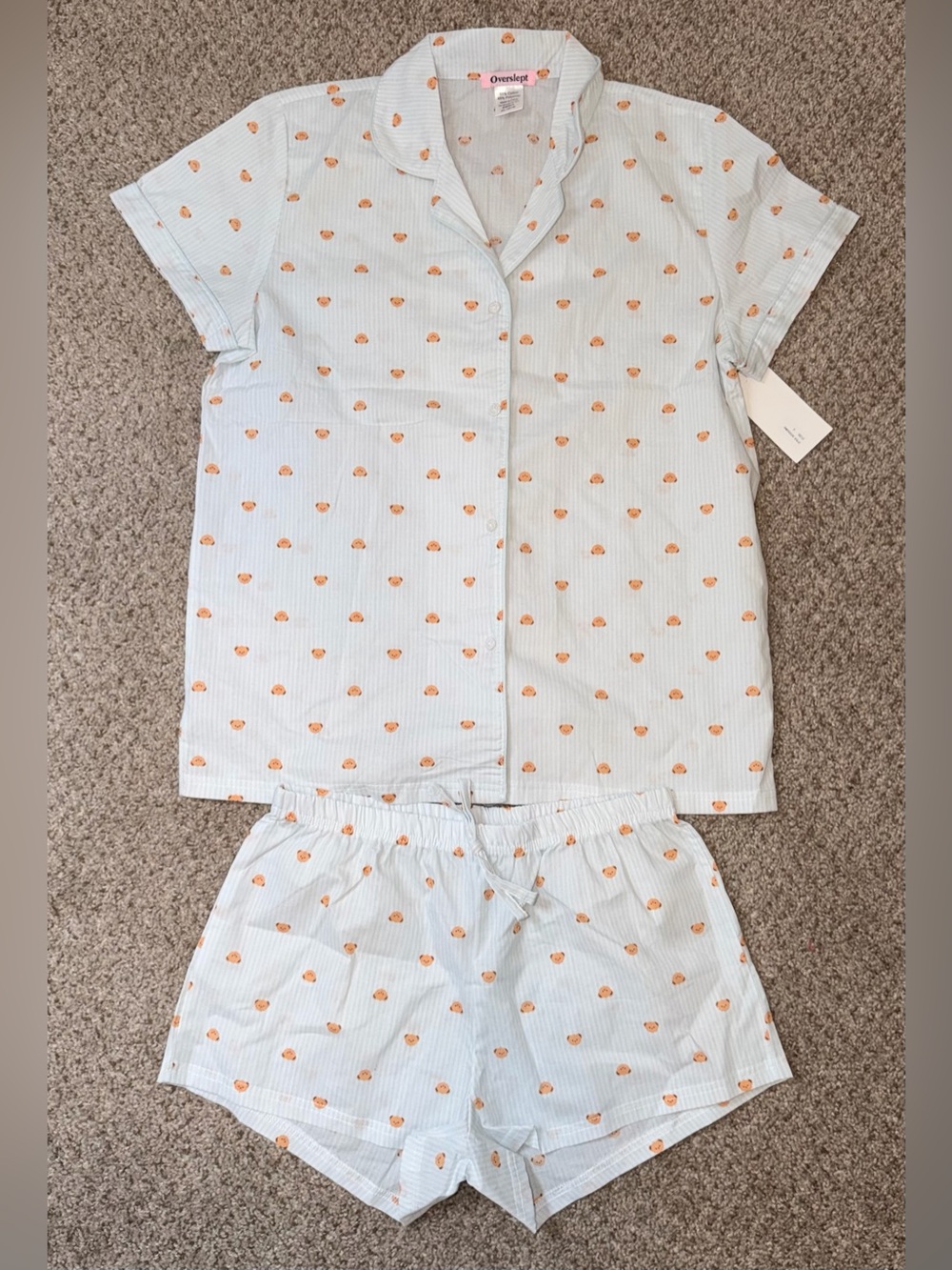 11. Fashion Nova Cuddly Bear Cotton PJ Short Set